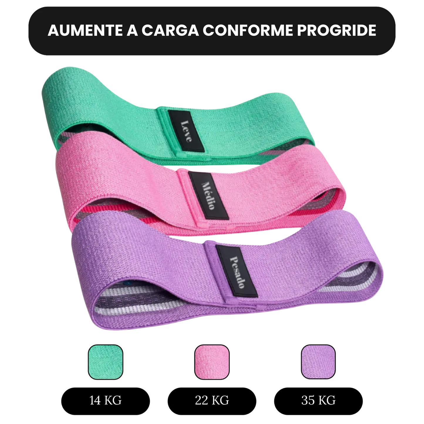 Ultra bands - Kit 3 faixas
