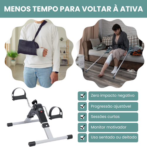 Bicicleta Portátil Ergomax - Recuperação Acelerada