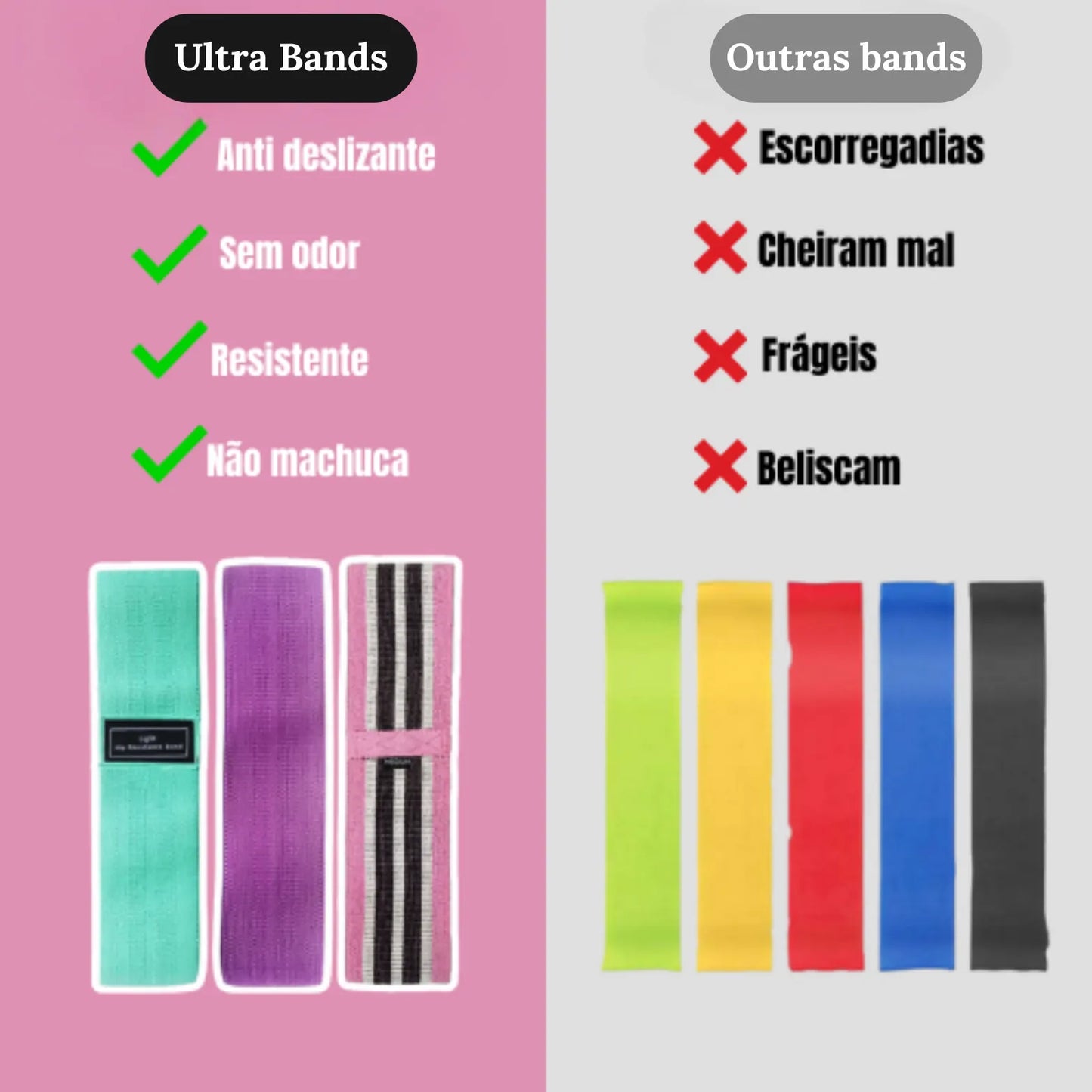 Ultra bands - Kit 3 faixas
