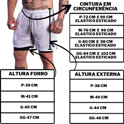 Shorts Masculino Dryfit com Proteção UV