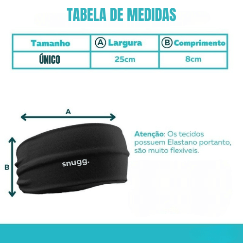 Headband esportiva com proteção UV50