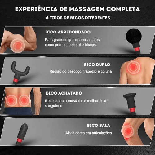 Massageador Profissional 4 em 1